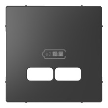 Лицьова панель USB-розетки Schneider Electric MTN4367-6034 Merten D-Life, антрацит, пластик · Schneider Electric · schneider-electric-mtn4367-6034