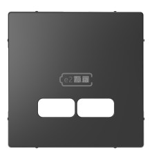 Лицьова панель USB-розетки Schneider Electric MTN4367-6034 Merten D-Life, антрацит, пластик