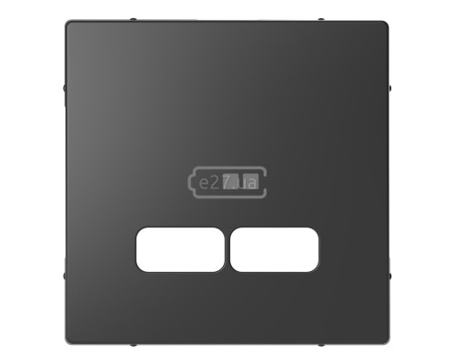 Лицьова панель USB-розетки Schneider Electric MTN4367-6034 Merten D-Life, антрацит, пластик
