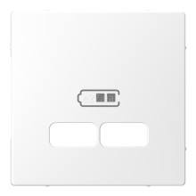 Лицьова панель USB-розетки Schneider Electric MTN4367-6035 Merten D-Life, білий лотос, пластик · Schneider Electric · schneider-electric-mtn4367-6035