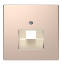 Лицьова панель розетки RJ45 Schneider Electric MTN4521-6051 Merten D-Life, шампань, метал