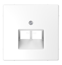 Лицьова панель розетки RJ45 Schneider Electric MTN4522-6035 Merten D-Life, білий лотос, пластик