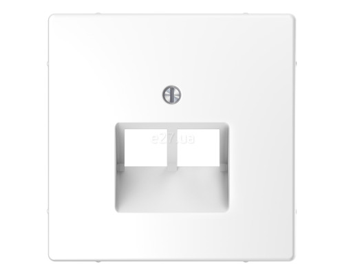 Лицьова панель розетки RJ45 Schneider Electric MTN4522-6035 Merten D-Life, білий лотос, пластик