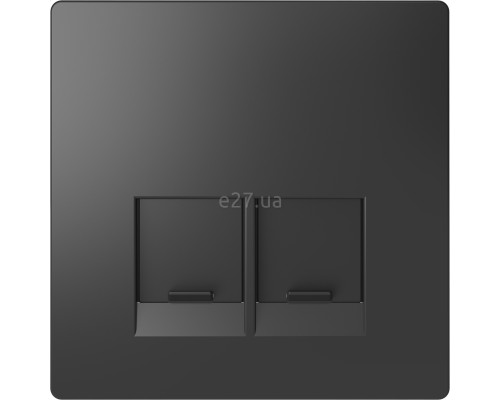 Лицьова панель розетки RJ45 Schneider Electric MTN4572-6034 Merten D-Life, антрацит, пластик