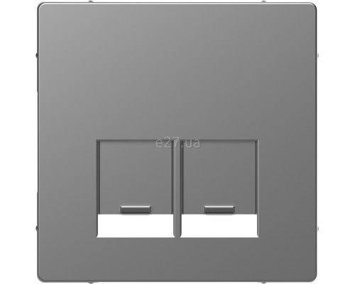 Лицьова панель розетки RJ45 Schneider Electric MTN4572-6036 Merten D-Life, нержавіюча сталь, пластик