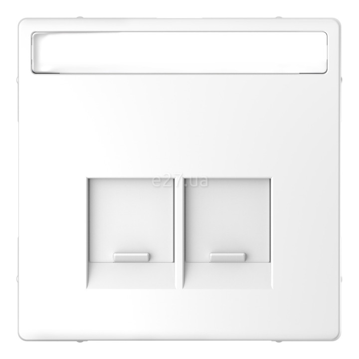 Лицьова панель розетки RJ45 Schneider Electric MTN4574-6035 Merten D-Life, білий лотос, пластик · Schneider Electric · schneider-electric-mtn4574-6035