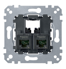Розетка комп'ютерна Schneider Electric MTN4575-0002 Merten, для врізного монтажу