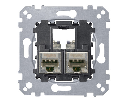 Розетка комп'ютерна Schneider Electric MTN4575-0012 Merten, для врізного монтажу