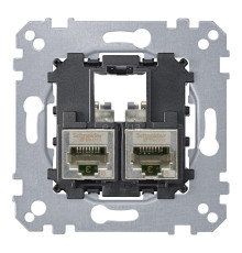 Розетка комп'ютерна Schneider Electric MTN4576-0022 Merten, для врізного монтажу