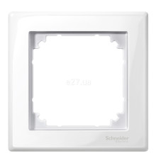 Рамка 1 пост Schneider Electric MTN478119 Merten System M-Smart, полярно-білий, пластик