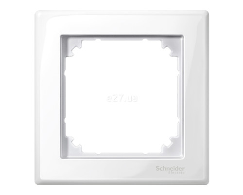 Рамка 1 пост Schneider Electric MTN478119 Merten System M-Smart, полярно-білий, пластик