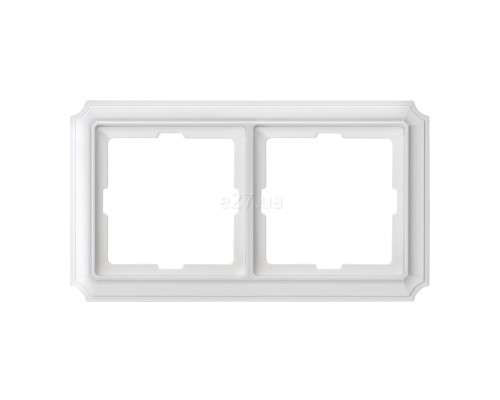 Рамка 2 поста Schneider Electric MTN483219 Merten Antique, полярно-білий, пластик
