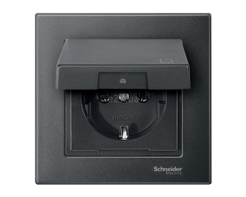 Рамка 1 пост Schneider Electric MTN486114 Merten System M-Plan, антрацит, пластик
