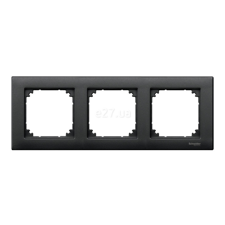 Рамка 3 поста Schneider Electric MTN486314 Merten System M-Plan, антрацит, пластик · Schneider Electric · schneider-electric-mtn486314