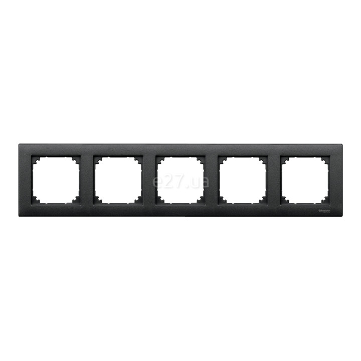 Рамка 5 постів Schneider Electric MTN486514 Merten System M-Plan, антрацит, пластик · Schneider Electric · schneider-electric-mtn486514