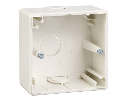 Коробка для зовнішнього монтажу Schneider Electric MTN512119 Merten System M-Smart/Artec SM КОРПУС ДЛЯ ВІДКРИТ.МОНТ.1-ПОСТ.П-БІЛ, полярно-білий, пластик