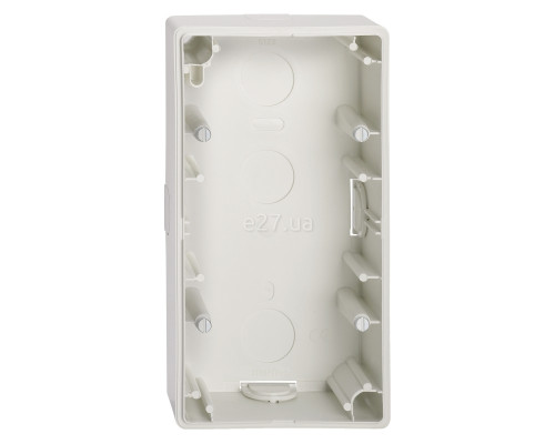 Коробка для зовнішнього монтажу Schneider Electric MTN512219 Merten System M-Smart/Artec SM КОРПУС ДЛЯ ВІДКРИТ.МОНТ.2-ПОСТ.П-БІЛ, полярно-білий, пластик