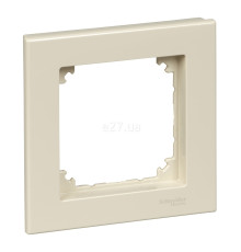 Рамка 1 пост Schneider Electric MTN515144 Merten System M-Plan, бежевий, пластик