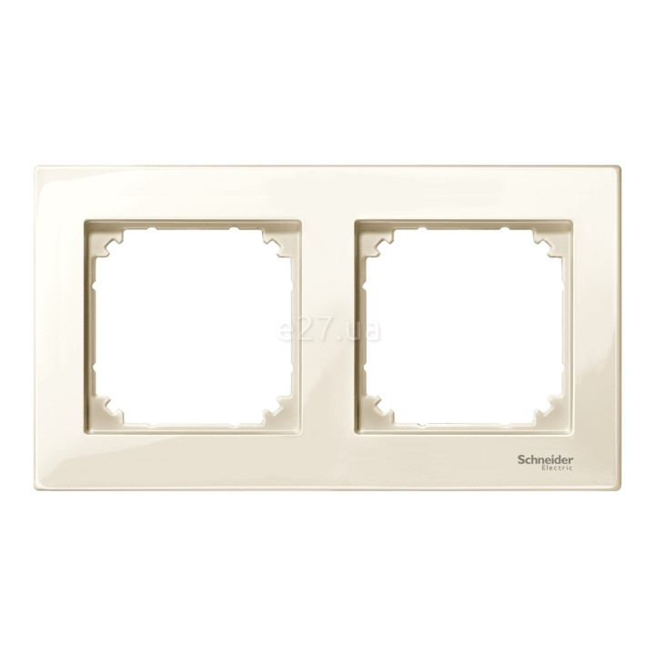 Рамка 2 поста Schneider Electric MTN515244 Merten System M-Plan, бежевий, пластик · Schneider Electric · schneider-electric-mtn515244