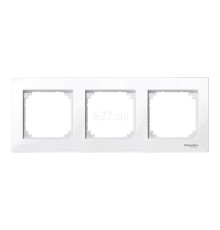 Рамка 3 поста Schneider Electric MTN515325 Merten System M-Plan, активний білий, пластик