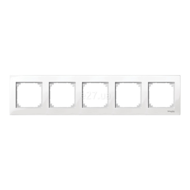 Рамка 5 постів Schneider Electric MTN515519 Merten System M-Plan, полярно-білий, пластик · Schneider Electric · schneider-electric-mtn515519