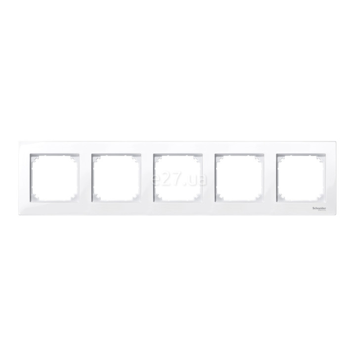 Рамка 5 постів Schneider Electric MTN515525 Merten System M-Plan, активний білий, пластик · Schneider Electric · schneider-electric-mtn515525