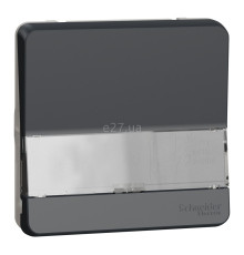 Вимикач без фіксації 1-клавішний Schneider Electric MUR34029 Mureva Styl, чорний, пластик, ip55, без підсвітки та індикації