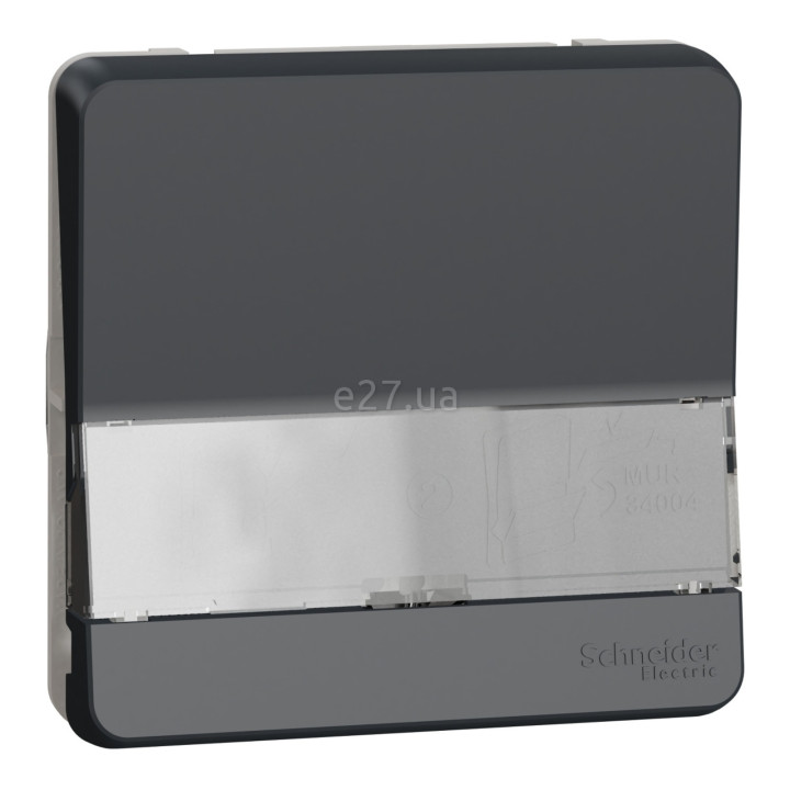 Вимикач без фіксації 1-клавішний Schneider Electric MUR34029 Mureva Styl, чорний, пластик, ip55, без підсвітки та індикації · Schneider Electric · schneider-electric-mur34029