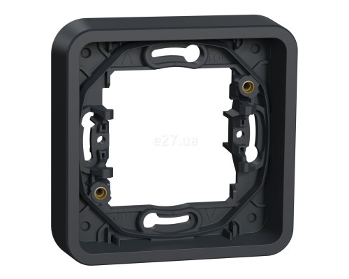 Рамка 1 пост Schneider Electric MUR34107 Mureva Styl, чорний, пластик, ip55, для врізного монтажу