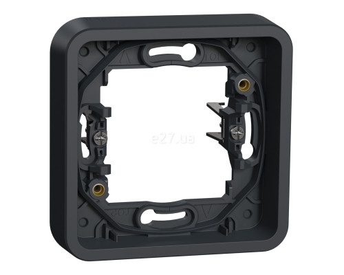 Рамка 1 пост Schneider Electric MUR34108 Mureva Styl, чорний, пластик, ip55, для врізного монтажу