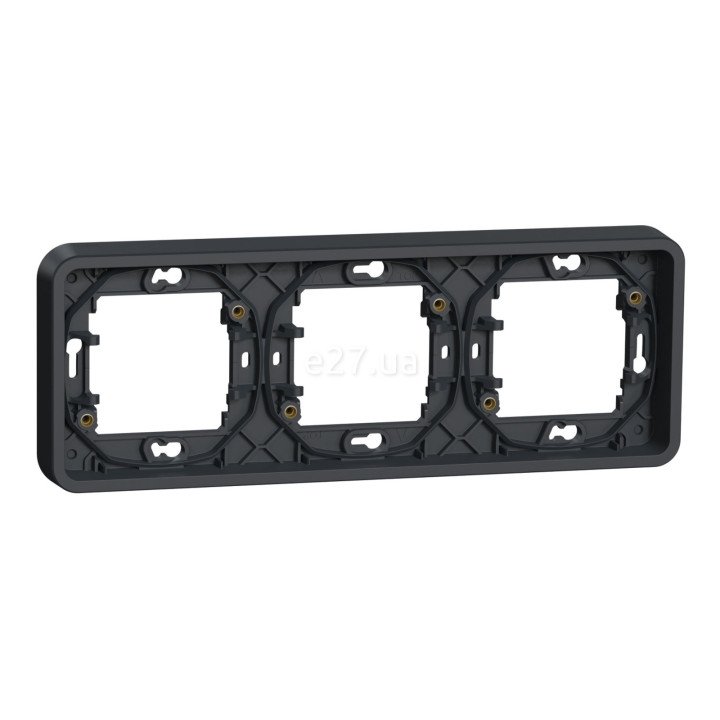 Рамка 3 поста Schneider Electric MUR34109 Mureva Styl, чорний, пластик, ip55, для врізного монтажу · Schneider Electric · schneider-electric-mur34109