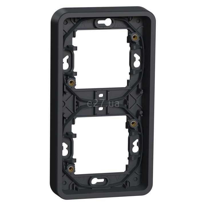 Рамка 2 поста Schneider Electric MUR34151 Mureva Styl, чорний, пластик, ip55, для врізного монтажу · Schneider Electric · schneider-electric-mur34151