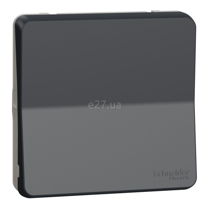 Вимикач без фіксації 1-клавішний Schneider Electric MUR35027 Mureva Styl, чорний, пластик, ip55, без підсвітки та індикації · Schneider Electric · schneider-electric-mur35027