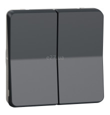 Вимикач для жалюзі Schneider Electric MUR35042 Mureva Styl, чорний, пластик, ip55
