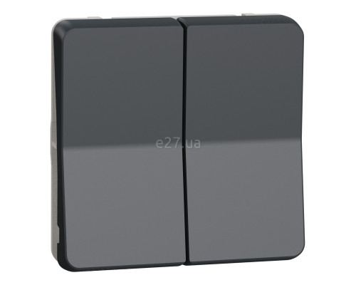 Вимикач для жалюзі Schneider Electric MUR35042 Mureva Styl, чорний, пластик, ip55