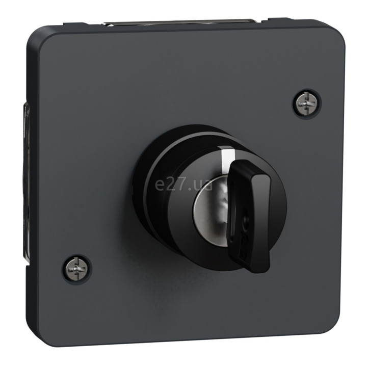 Вимикач з ключем Schneider Electric MUR35061 Mureva Styl, чорний, пластик, ip55 · Schneider Electric · schneider-electric-mur35061