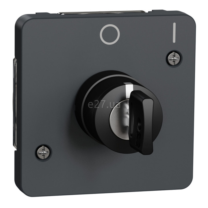 Вимикач з ключем Schneider Electric MUR35062 Mureva Styl, чорний, пластик, ip55 · Schneider Electric · schneider-electric-mur35062