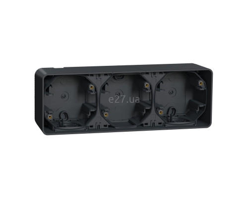 Коробка для зовнішнього монтажу Schneider Electric MUR37713 Mureva Styl, чорний, пластик, ip55