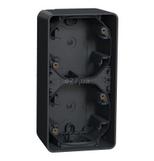 Коробка для зовнішнього монтажу Schneider Electric MUR37912 Mureva Styl, чорний, пластик, ip55