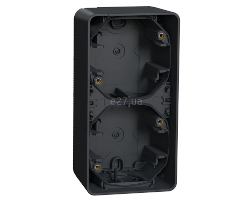 Коробка для зовнішнього монтажу Schneider Electric MUR37912 Mureva Styl, чорний, пластик, ip55