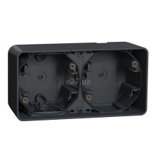 Коробка для зовнішнього монтажу Schneider Electric MUR37914 Mureva Styl, чорний, пластик, ip55