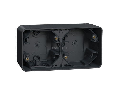 Коробка для зовнішнього монтажу Schneider Electric MUR37914 Mureva Styl, чорний, пластик, ip55