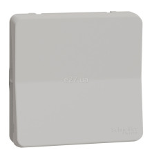 Вимикач без фіксації 1-клавішний Schneider Electric MUR39027 Mureva Styl, білий, пластик, ip55, без підсвітки та індикації