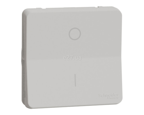 Вимикач двополюсний Schneider Electric MUR39033 Mureva Styl, білий, пластик, ip55, без підсвітки та індикації