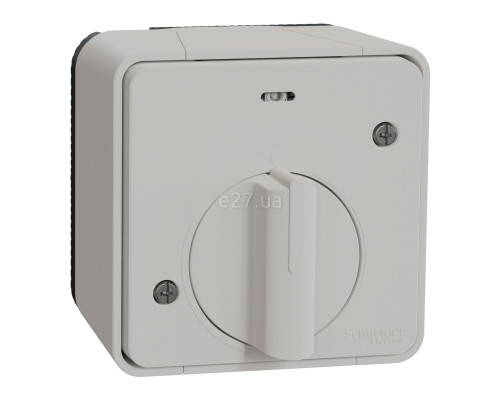 Вимикач з таймером Schneider Electric MUR39067 Mureva Styl, білий, пластик, ip55, для накладного монтажу