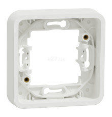 Рамка 1 пост Schneider Electric MUR39107 Mureva Styl, білий, пластик, ip55, для врізного монтажу