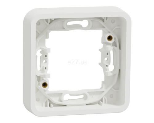 Рамка 1 пост Schneider Electric MUR39107 Mureva Styl, білий, пластик, ip55, для врізного монтажу
