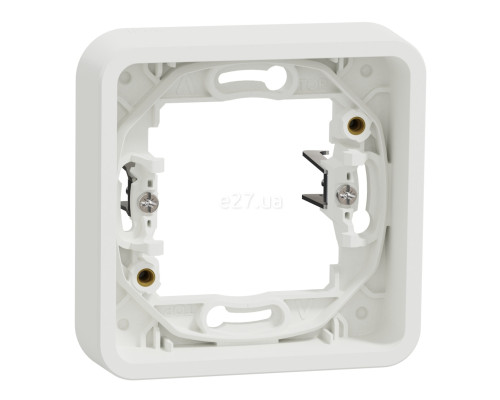 Рамка 1 пост Schneider Electric MUR39108 Mureva Styl, білий, пластик, ip55, для врізного монтажу