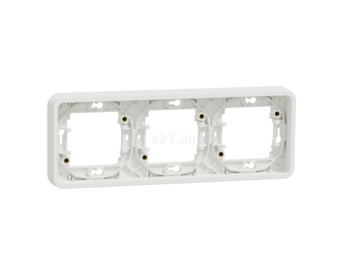 Рамка 3 поста Schneider Electric MUR39109 Mureva Styl, білий, пластик, ip55, для врізного монтажу