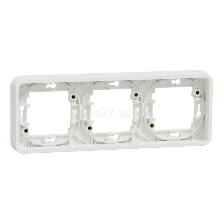 Рамка 3 поста Schneider Electric MUR39109 Mureva Styl, білий, пластик, ip55, для врізного монтажу · Schneider Electric · schneider-electric-mur39109